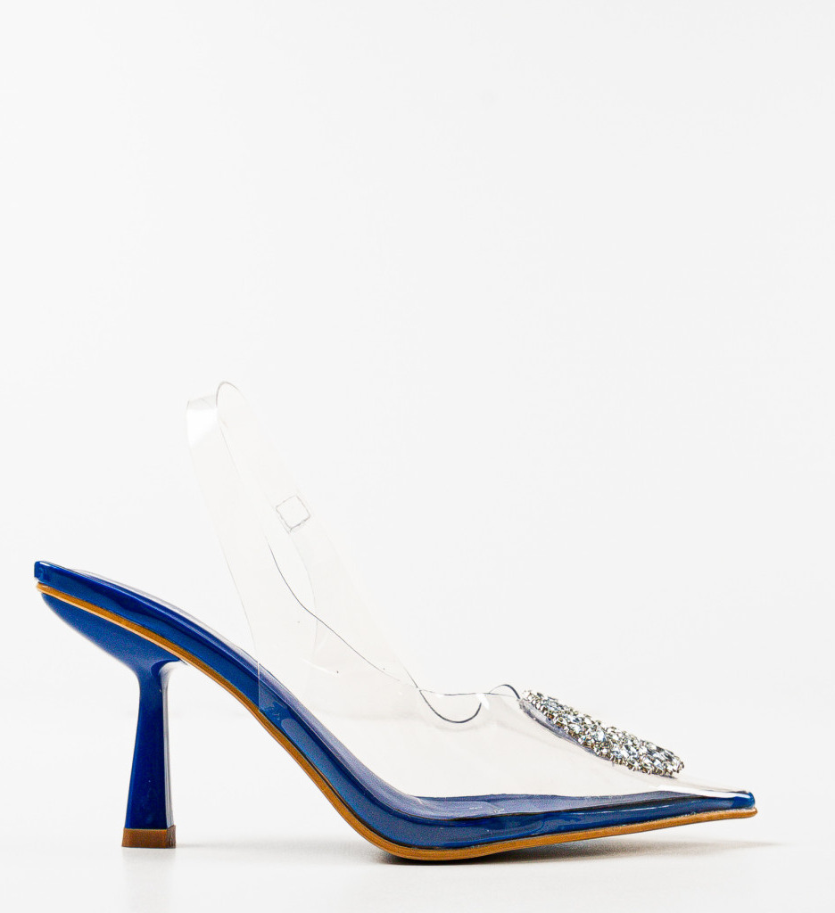 Pantofi Toc Ecaterina Albastru - Eleganță Modernă - imagine 5