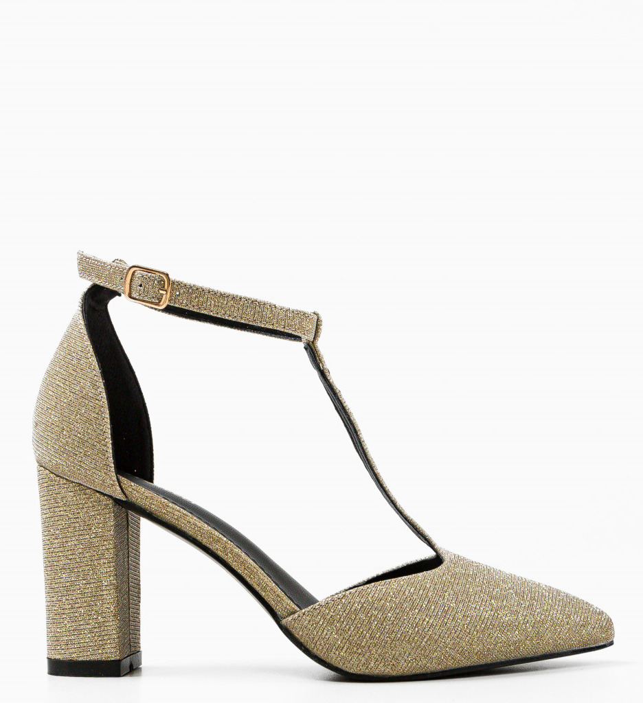 Pantofi Dama Select Aurii - Eleganță Strălucitoare - imagine 4
