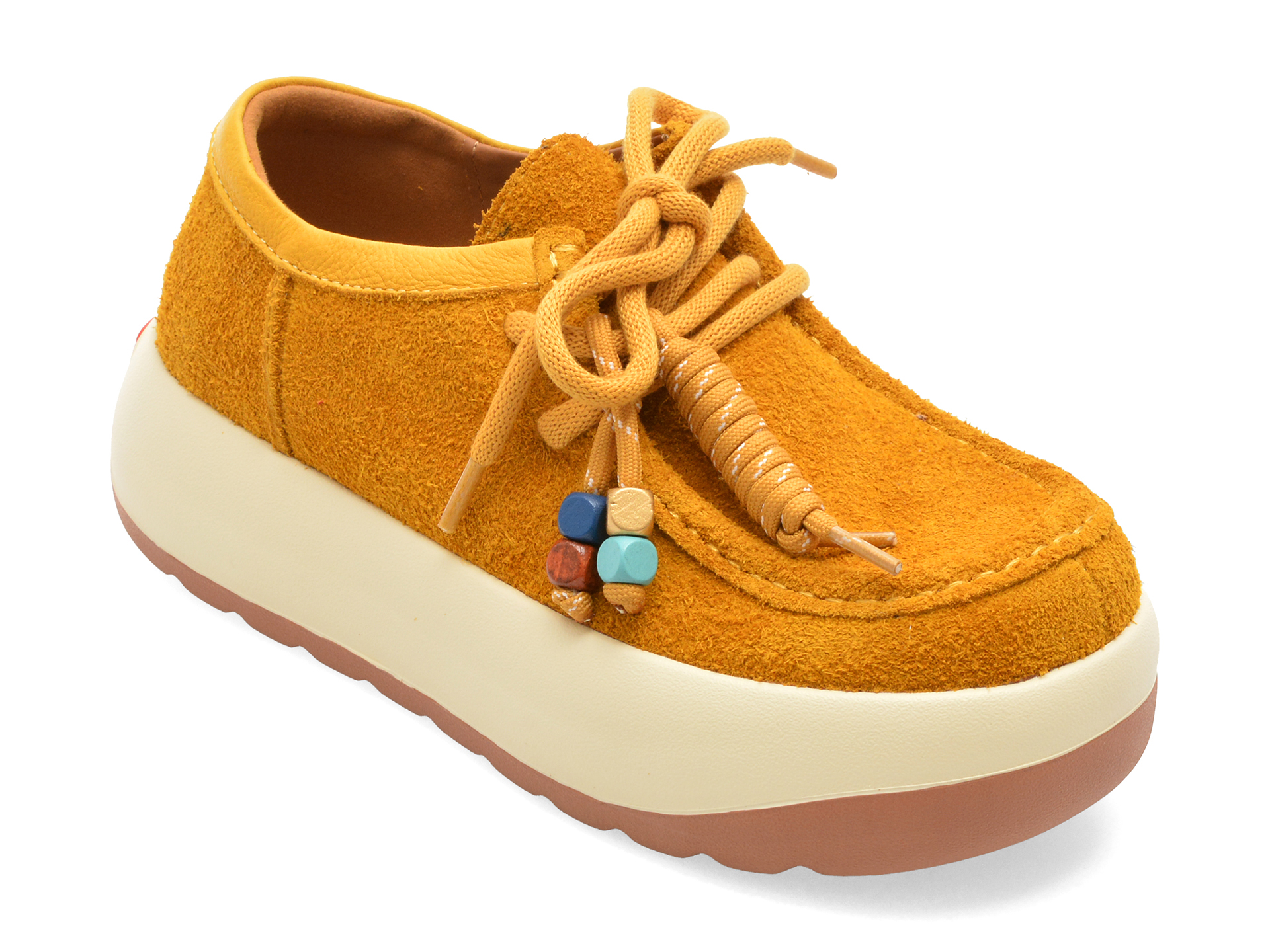 Mocasini GRYXX Galbeni Piele Intoarsă