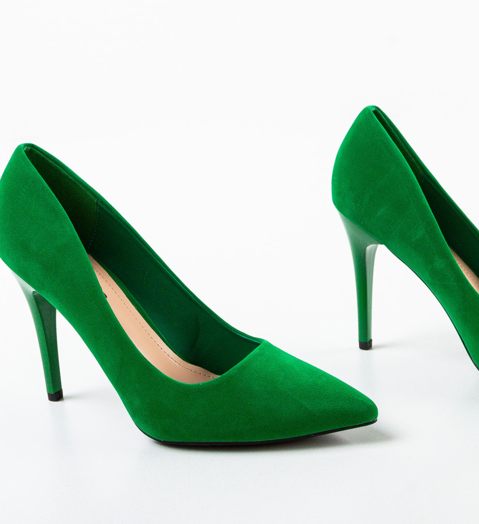 Pantofi Toc Karam Verzi | Eleganță Asigurată - imagine 5