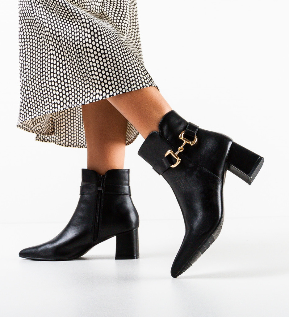 Botine Dama Trame Negre | Stil și Confort - imagine 3