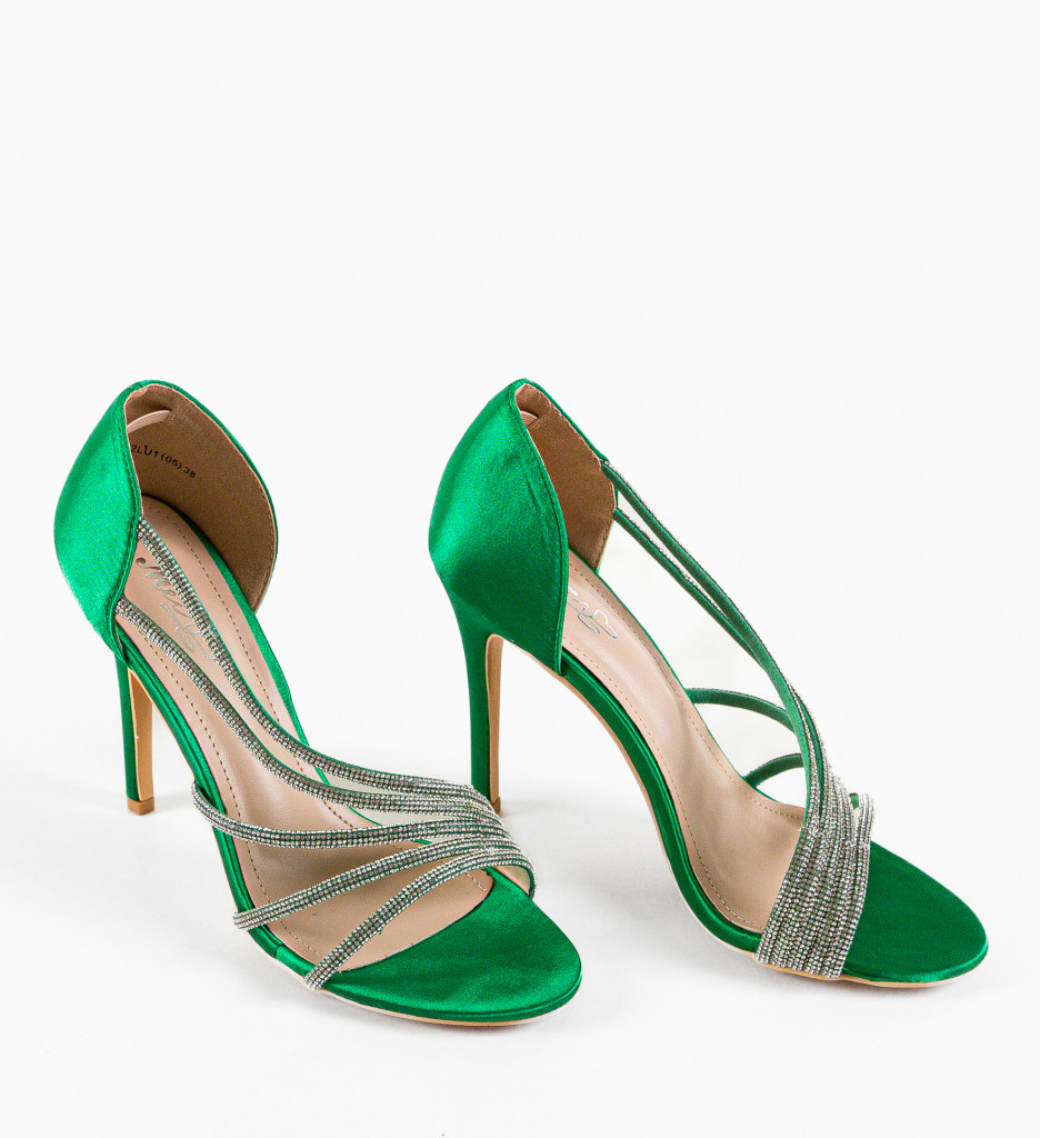 Sandale Toc Bastille Verzi | Model Elegant Dama - imagine 8