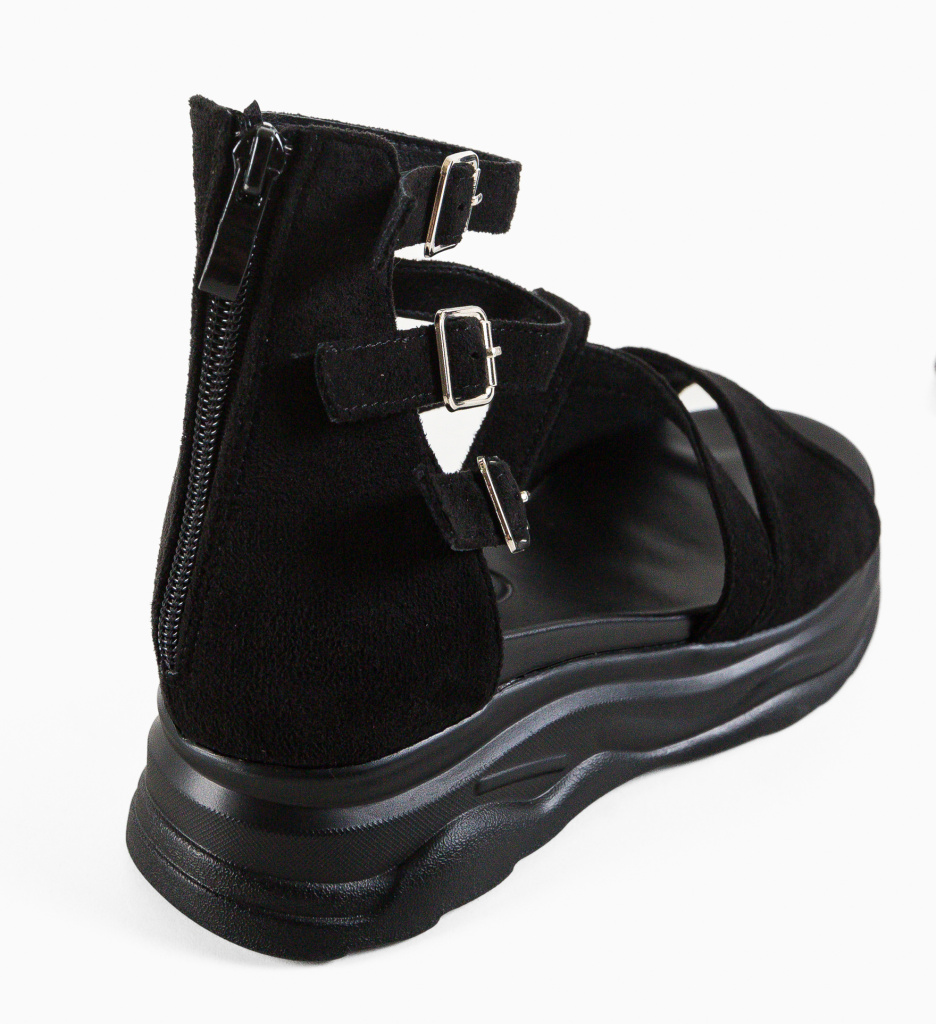 Sandale Dama Almere Negre | Eleganță și Confort - imagine 8