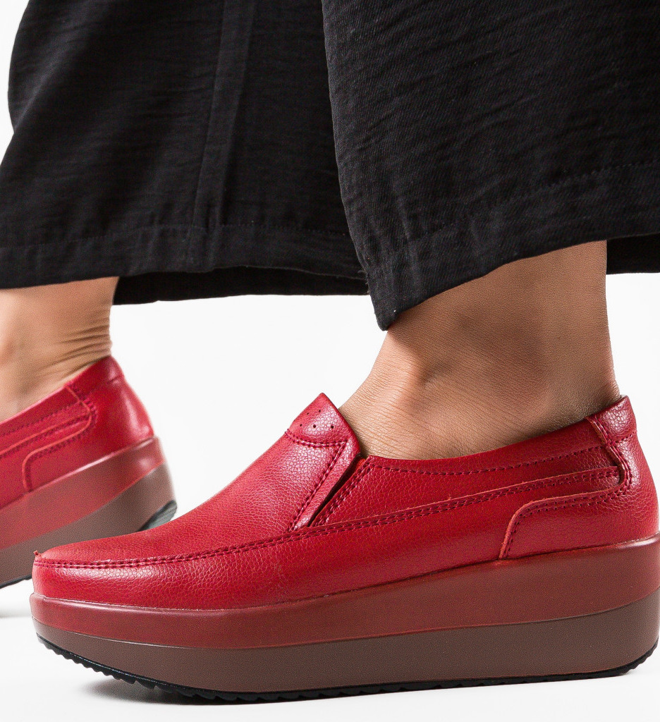 Pantofi Casual Rosii Freeman | Stil și Confort