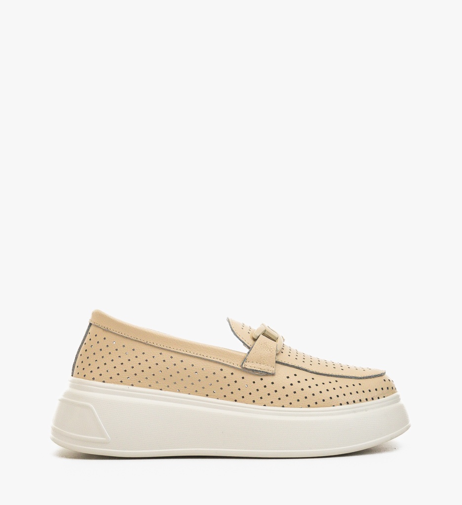 Pantofi Casual Lezzer Bej – Confort și Stil - imagine 5