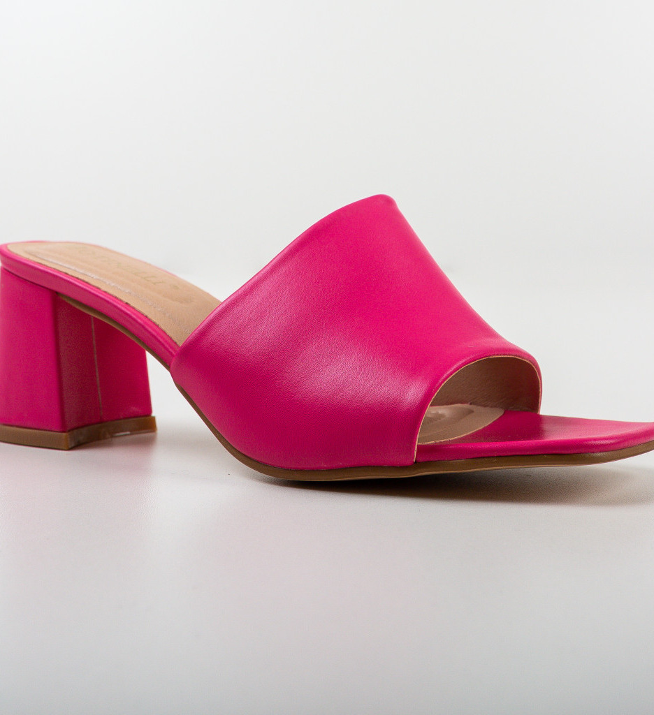 Sandale cu Toc Pope Fuchsia | Culoare și Eleganță - imagine 4