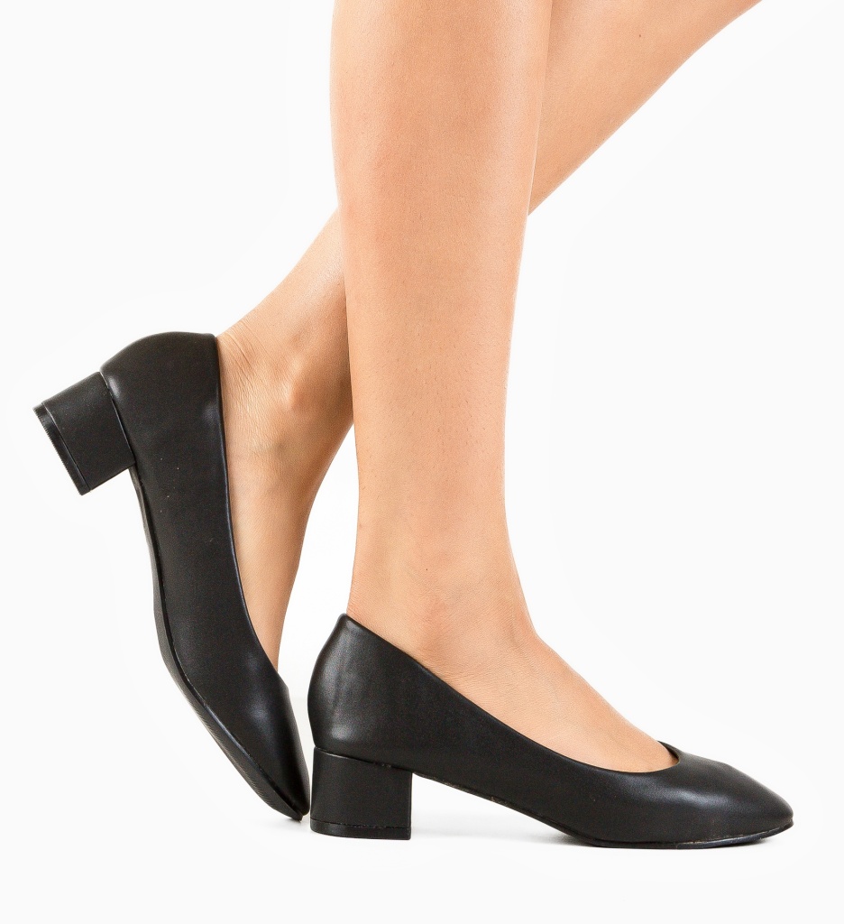 Pantofi cu Toc Ykua Negri | Eleganță Asigurată