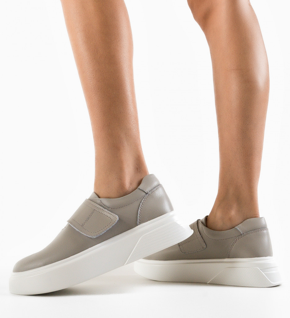 Pantofi Casual Slamet Gri - Confort și Stil Zilnic - imagine 2