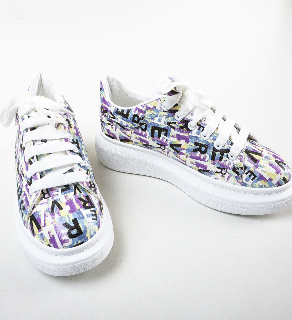 Pantofi Sport Alfabet Mov - Confort și Stil - imagine 5