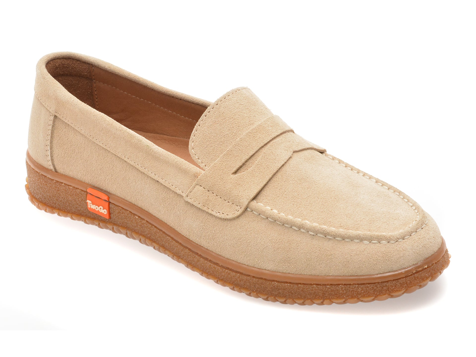 Mocasini GRYXX bej din piele intoarsa | Confort si Stil