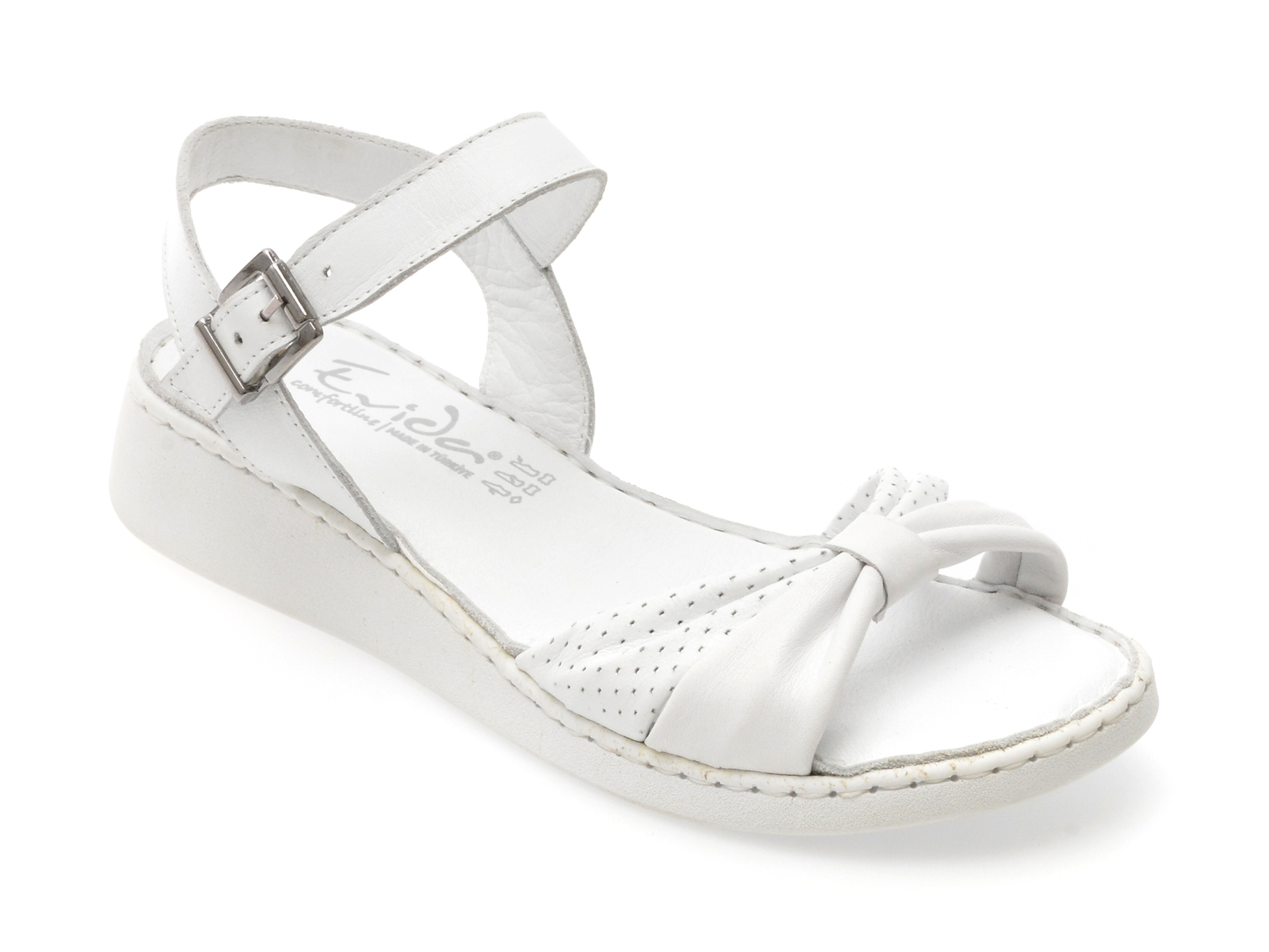 Sandale EVIDA Albe | Eleganță și Confort