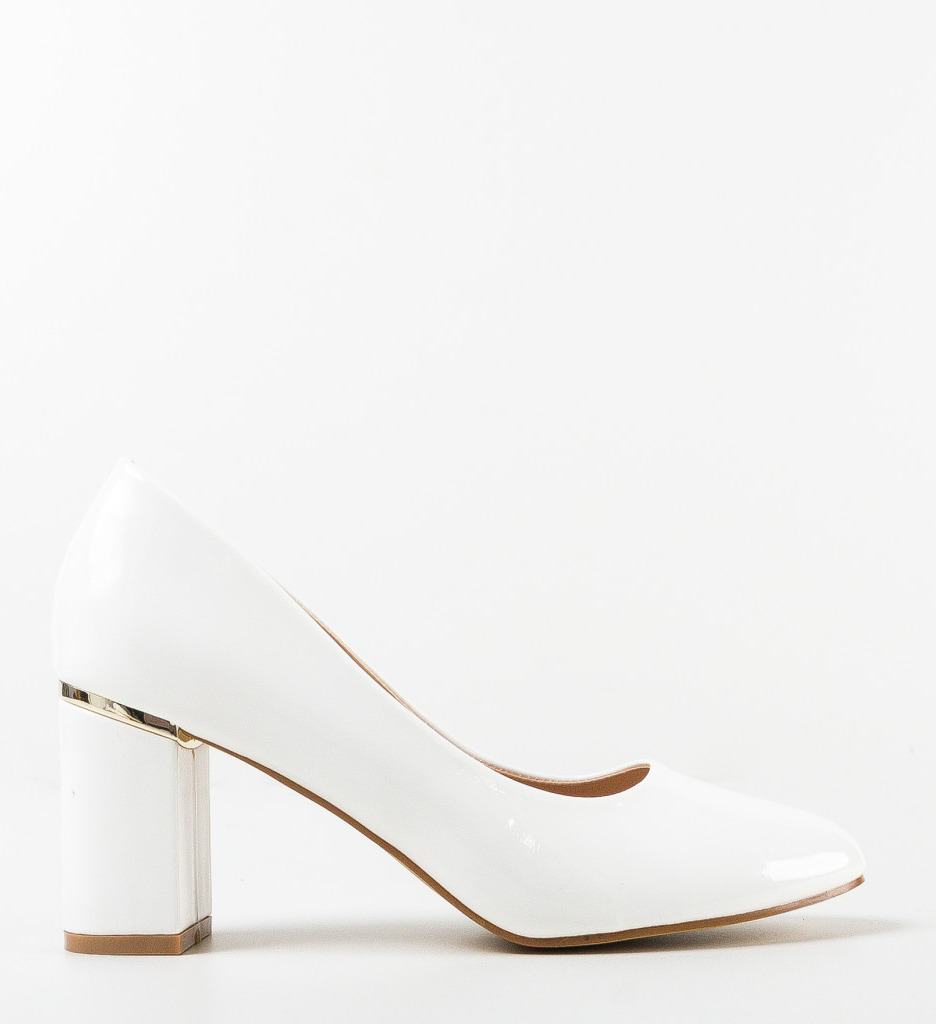 Pantofi dama Roach Albi cu toc elegant - imagine 4