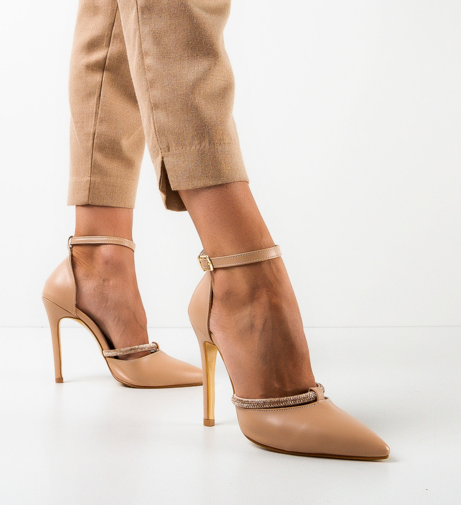 Pantofi Naban Nude - Eleganță și Confort - imagine 2