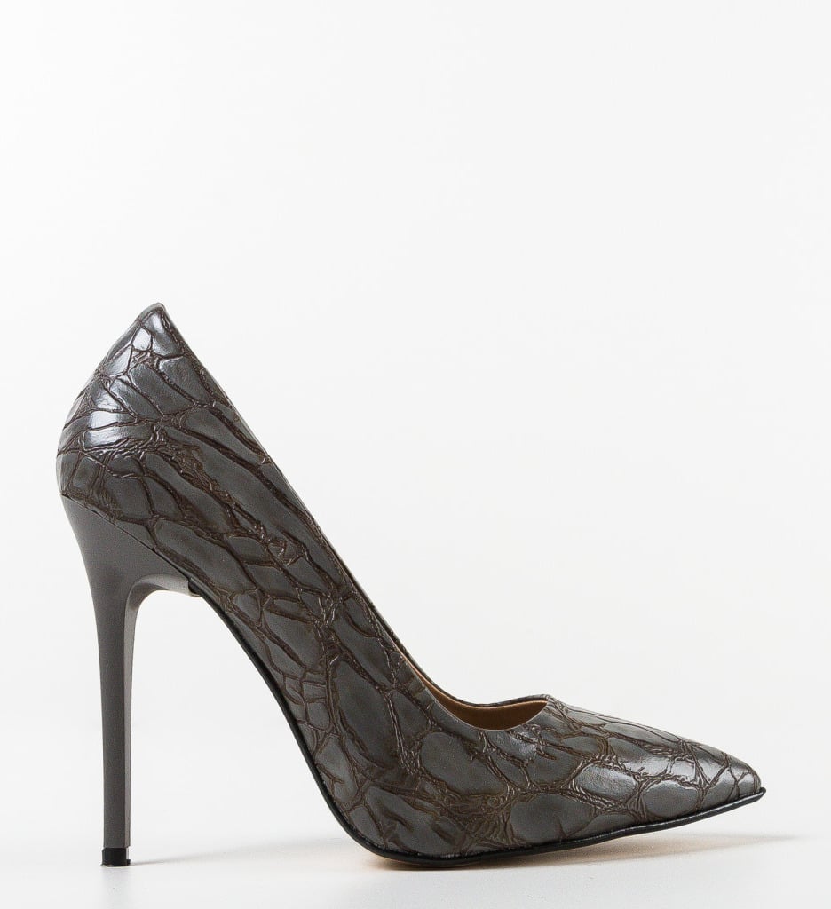 Pantofi Dama Kring Gri | Stil și Eleganță - imagine 2