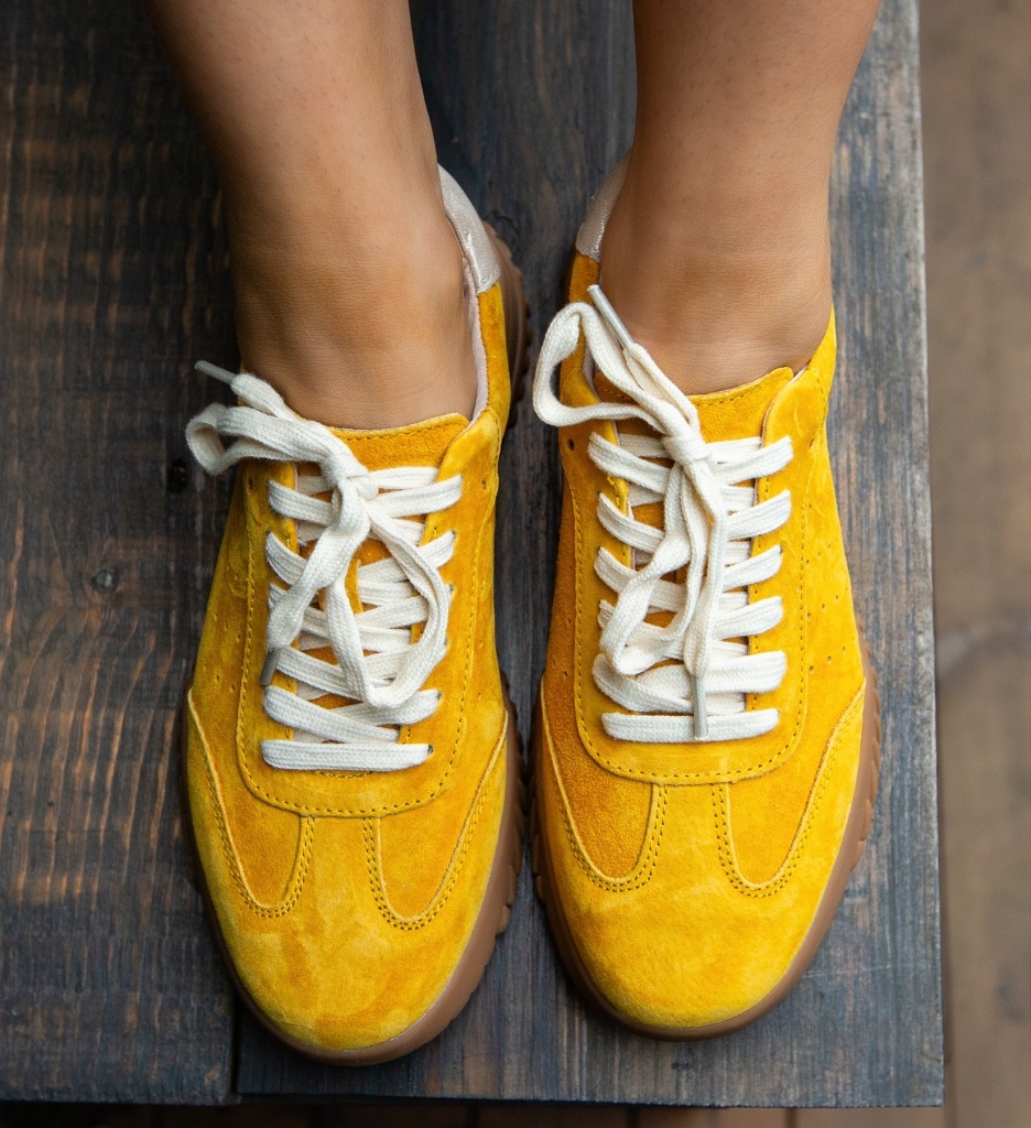 Sneakers Dama Nygery Galbeni - Confort Stilat - imagine 6
