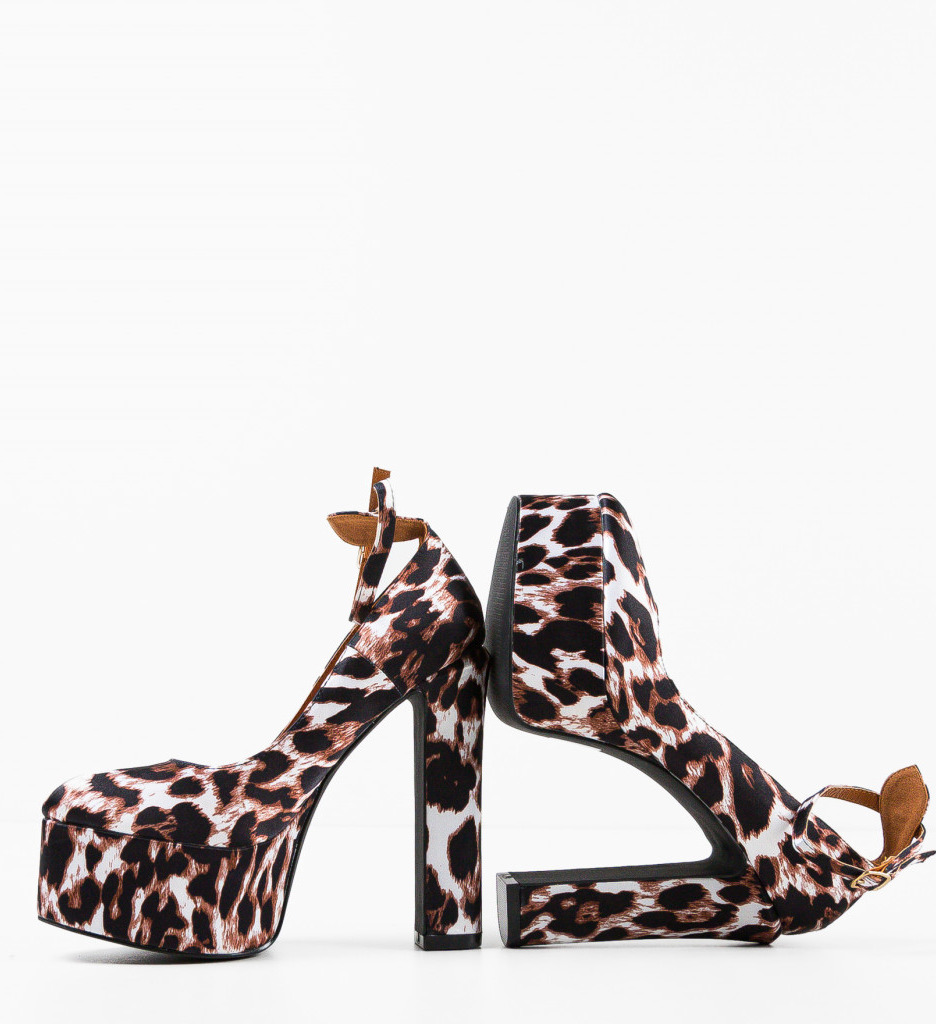 Pantofi Floyd Animal Print | Toc Elegant - imagine 7