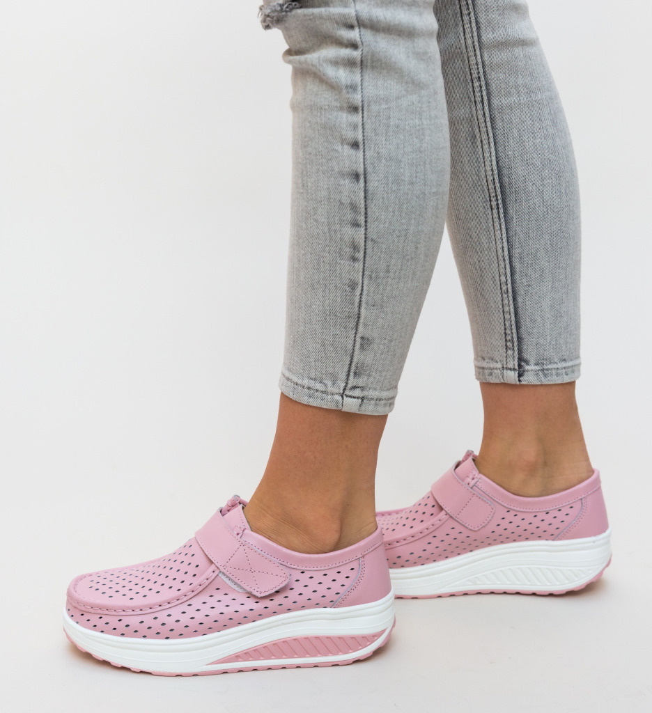Pantofi Casual Bozta Roz - Confort și Stil Modern - imagine 3