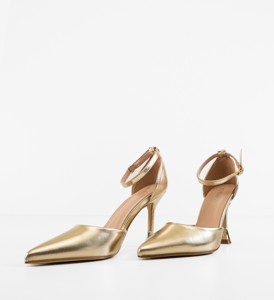 Pantofi Dama Osian Aurii - Eleganță Premium - imagine 3