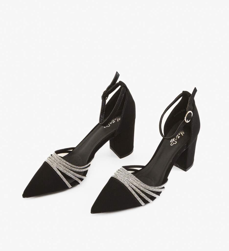 Pantofi dama Meny Negri cu Toc Eleganți - imagine 4