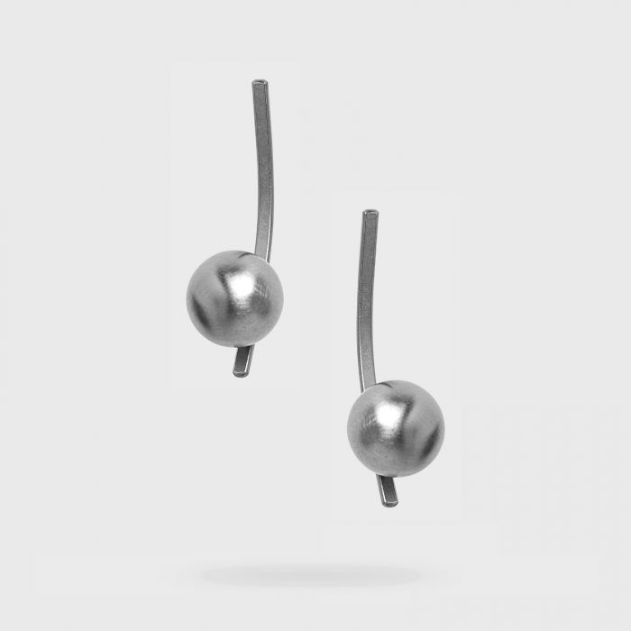 Cercei Katerina Vassou Gun Metal - Eleganță Modernă