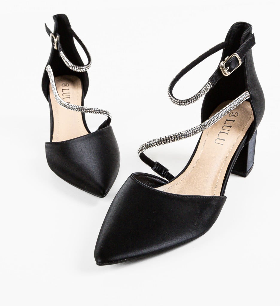 Pantofi Haari Negri Eleganți cu Toc - imagine 13