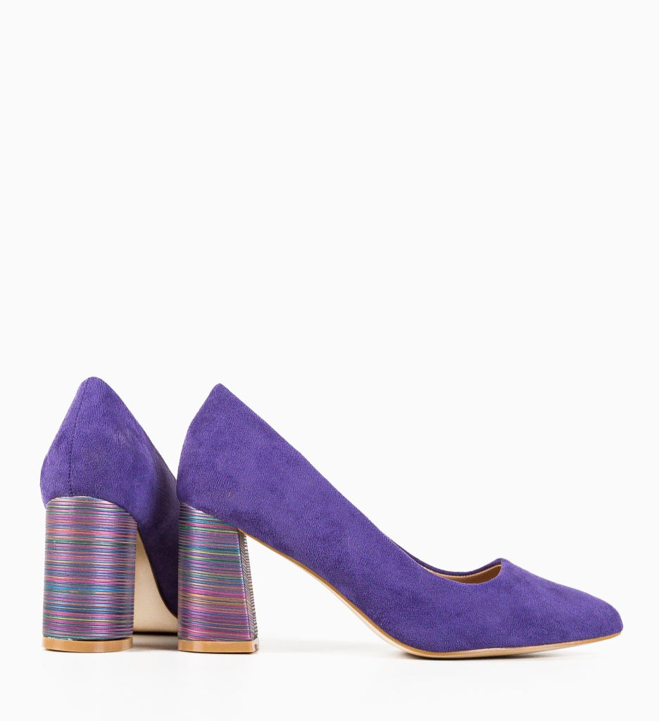 Pantofi cu Toc Ferne Mov | Eleganți și Moderni - imagine 6