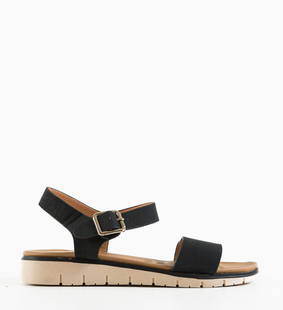 Sandale Dama Monton Negre - Eleganță și Confort - imagine 4