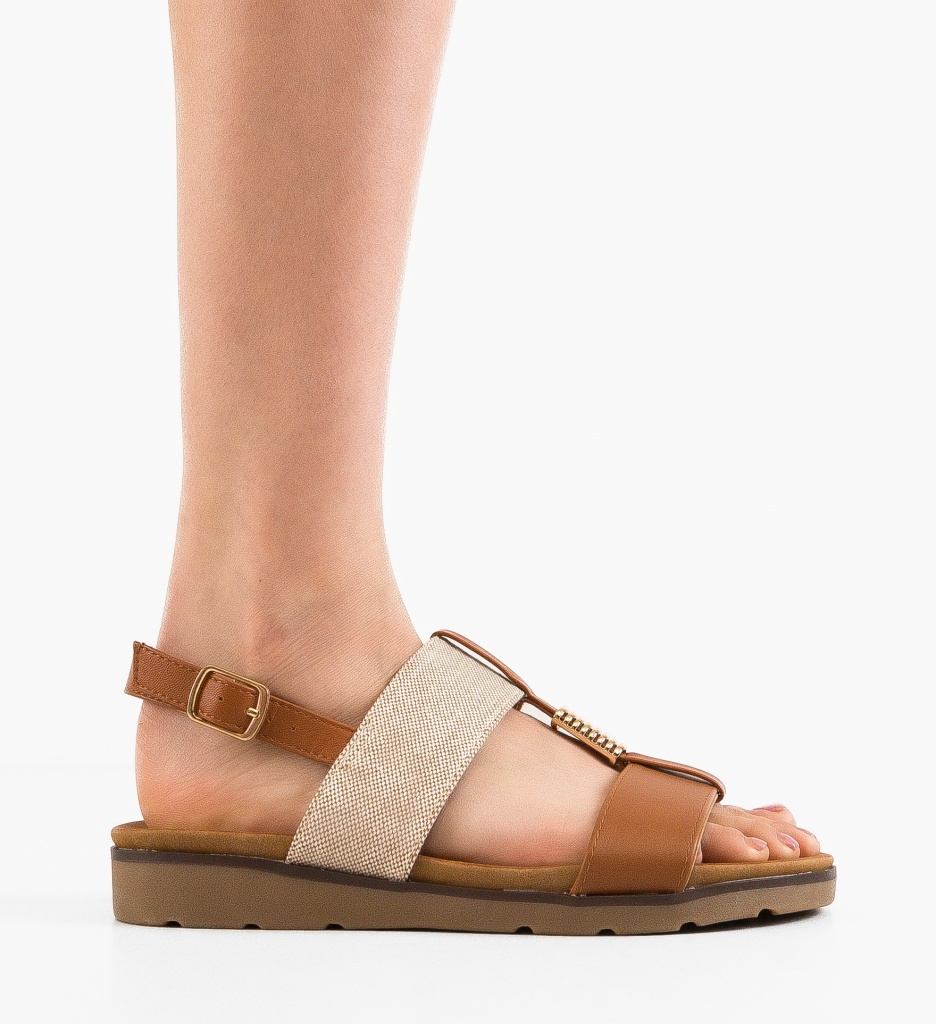 Sandale Dama Gret Camel | Confort și Eleganță - imagine 4