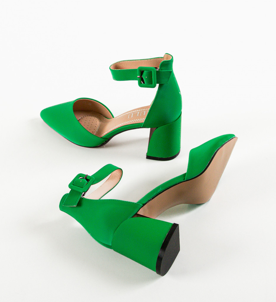 Pantofi Dama Vandre Verzi | Stil Unic - imagine 7