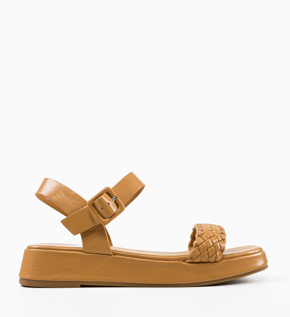 Sandale Dama Lochlain Camel - Confort și Eleganță - imagine 4
