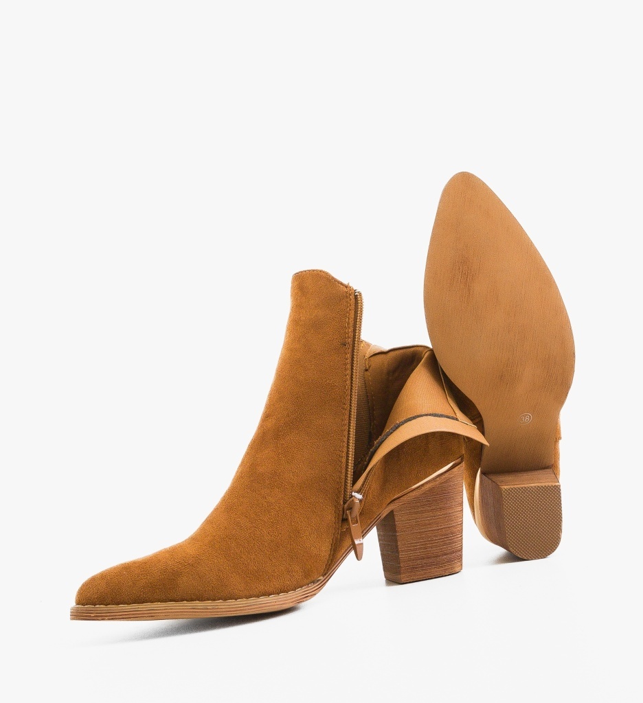 Botine Dama Delgado Camel | Eleganță și Stil - imagine 5
