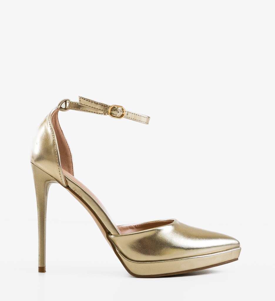 Pantofi Dama Kamine Aurii Eleganți - imagine 4