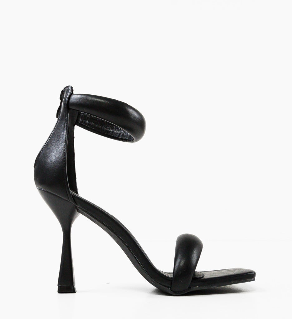 Sandale Toc Crocett Negre | Eleganță și Confort - imagine 5