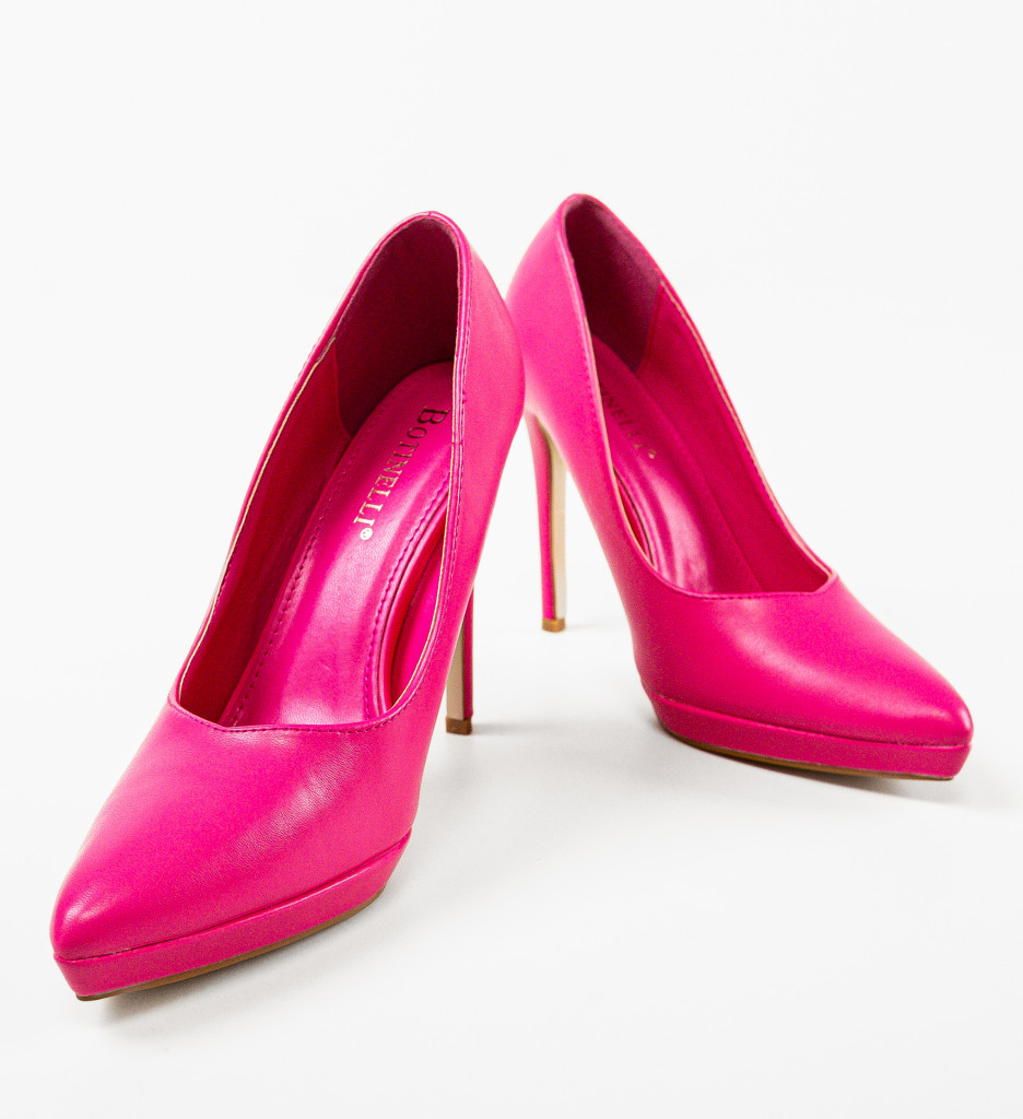Pantofi cu Toc Paray Fuchsia | Stil Feminin - imagine 7
