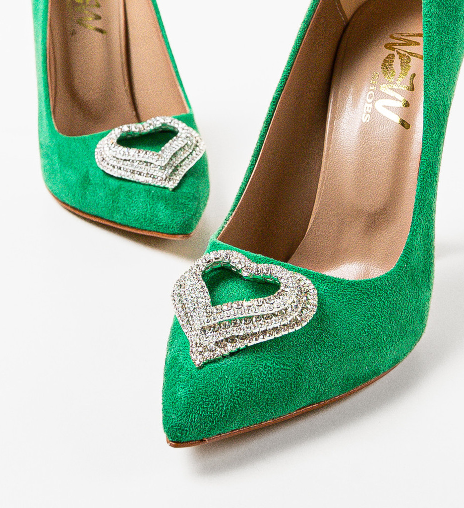 Pantofi cu toc Darino Verzi | Eleganță Asigurată - imagine 5