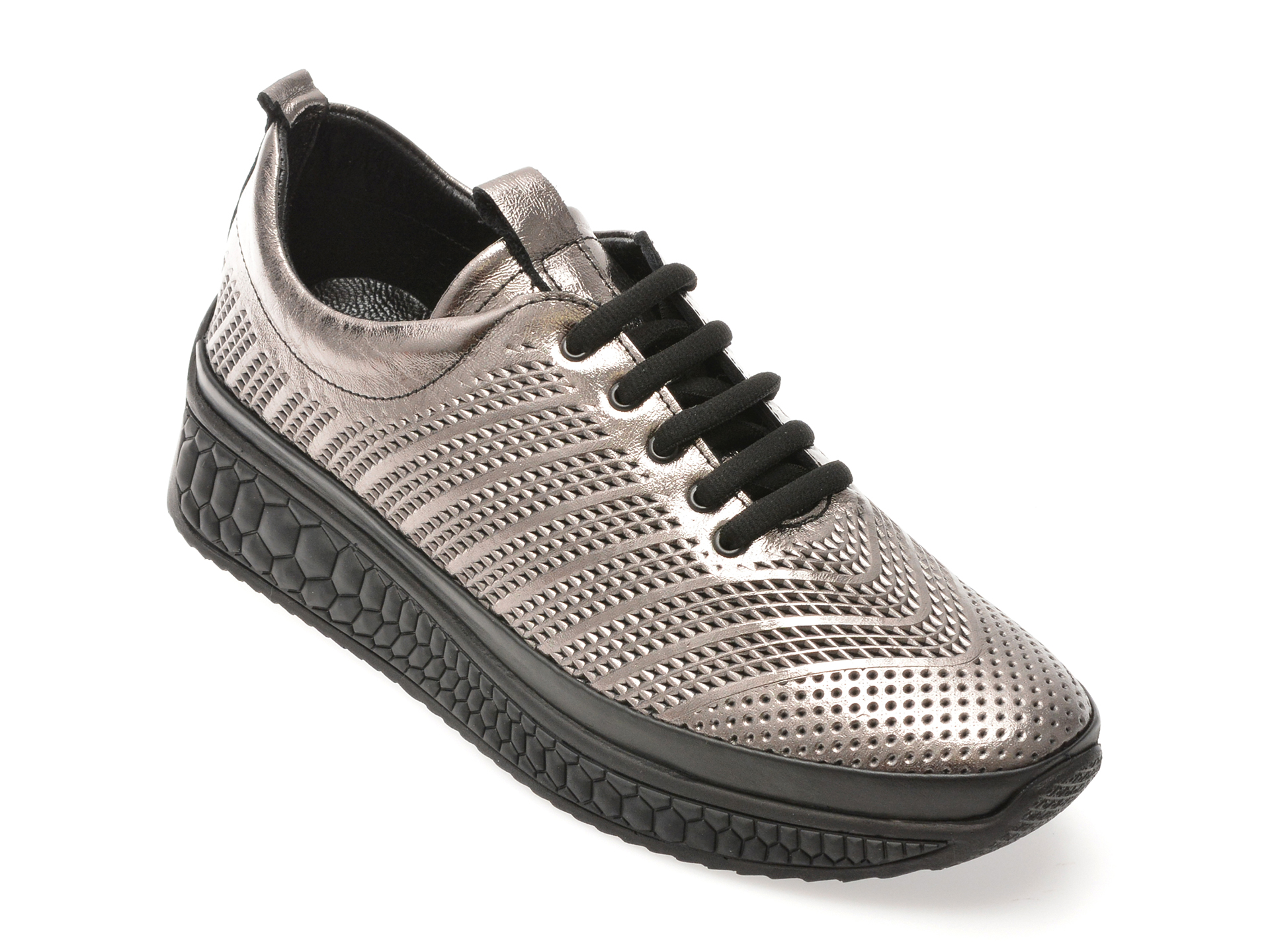 Pantofi GRYXX gri din piele naturală