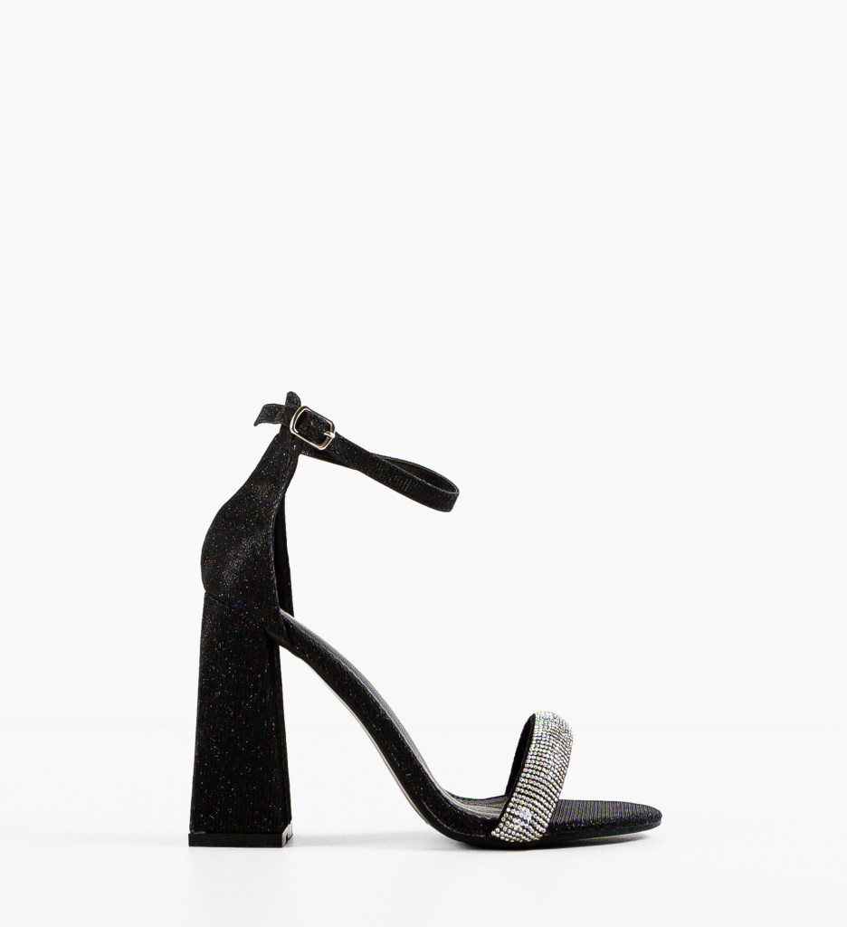 Sandale cu toc Arron Negre - Eleganță și Stil - imagine 5