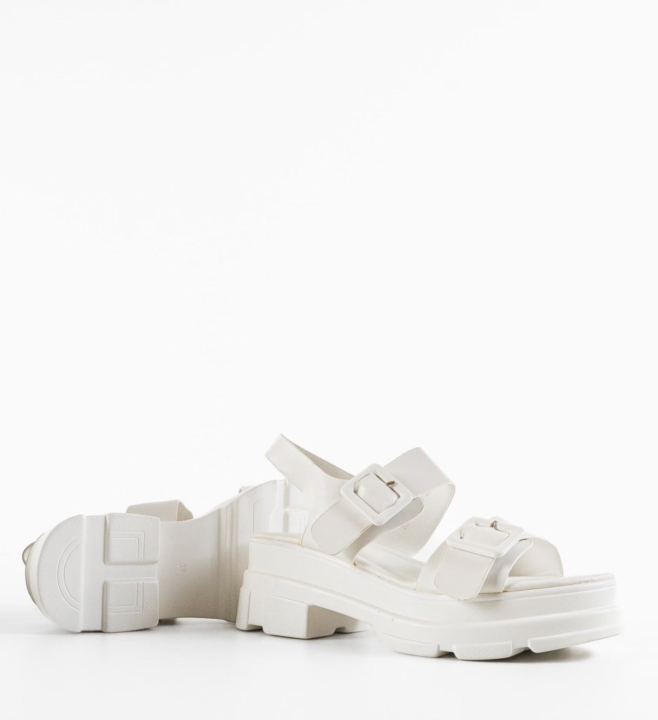 Sandale Dama Robute Albe | Eleganță Vară - imagine 9