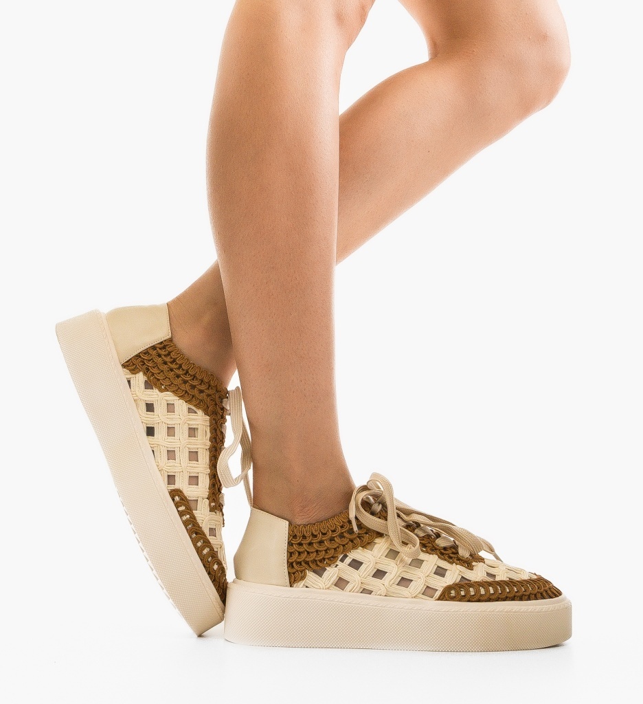 Sneakers Aihao Bej - Confort și Stil Urban