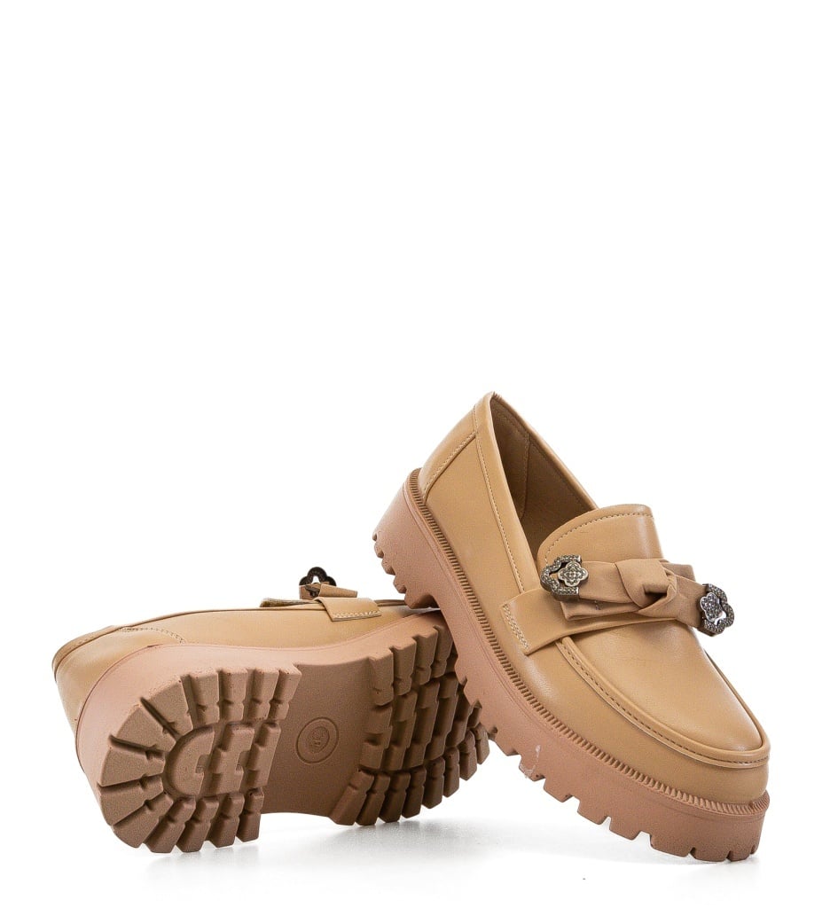 Pantofi Casual Dama Vrerru Bej – Confort și Eleganță - imagine 5
