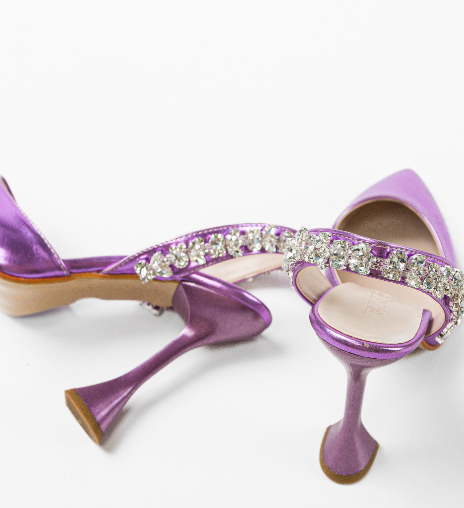 Pantofi Toc Metiks Fuchsia 2 - Eleganți și Stil - imagine 7