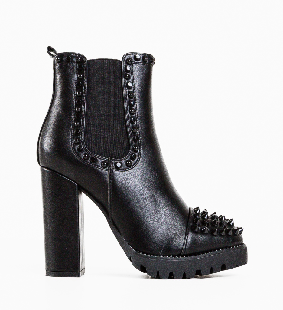 Botine Mendel Negre - Eleganță și Confort - imagine 3