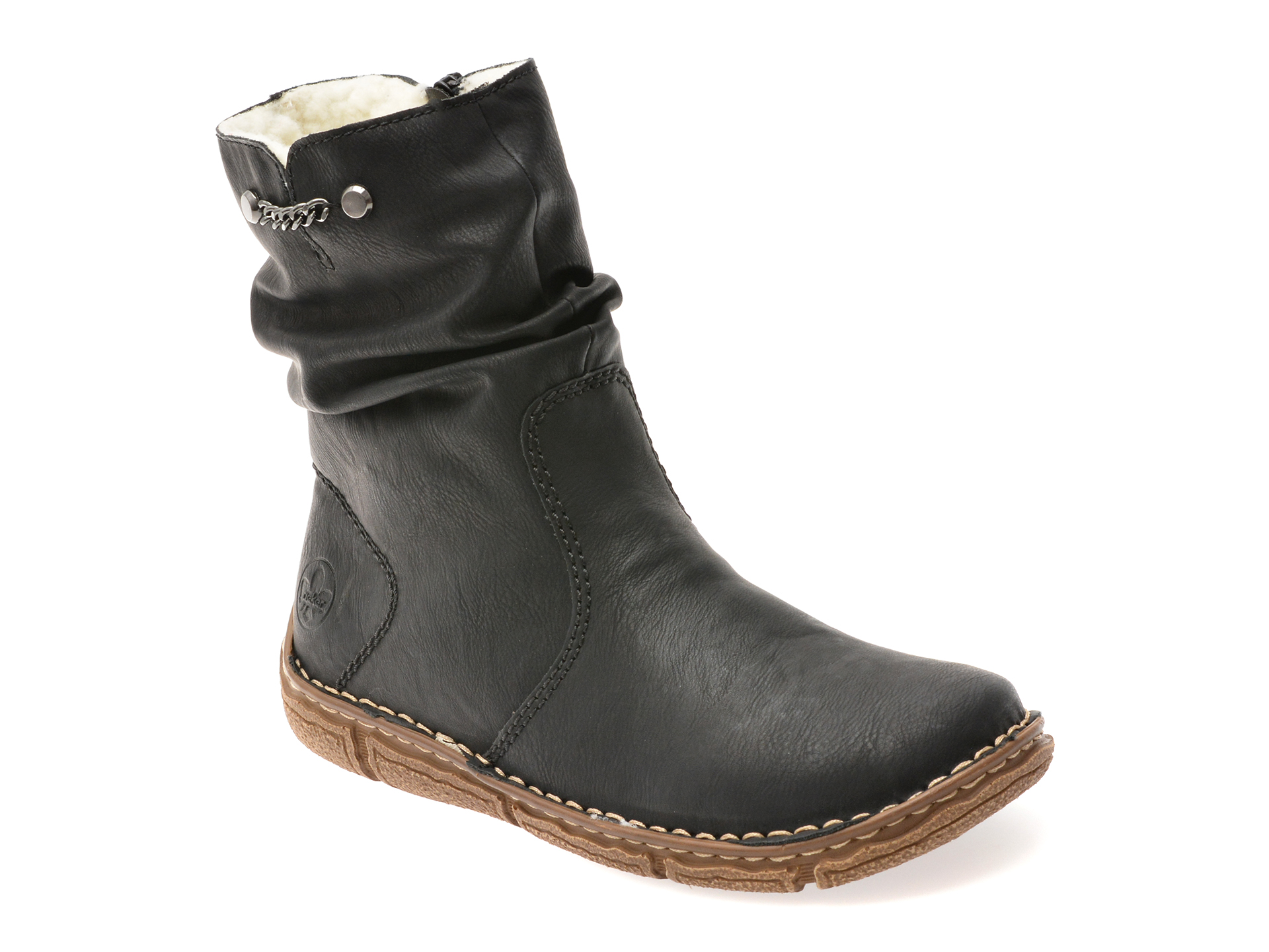 Ghete Rieker Negre - Confort & Stil Premium - imagine 1