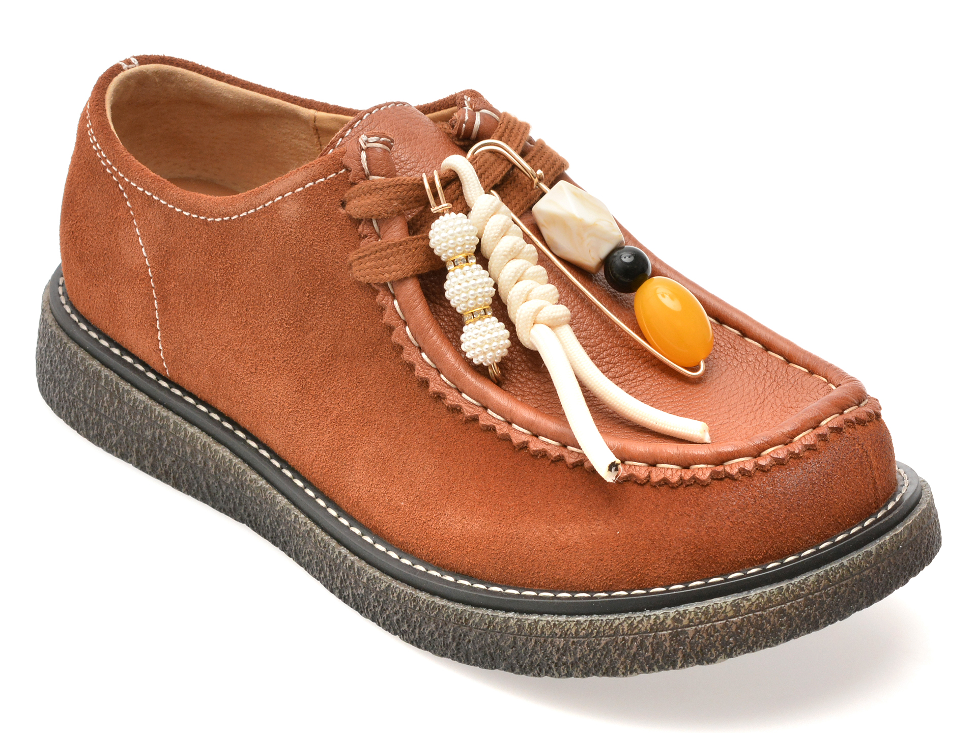Pantofi GRYXX maro din piele intoarsa - Confort