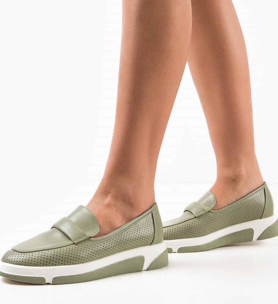 Pantofi Casual Gerta Verzi | Confort & Stil Modern - imagine 3