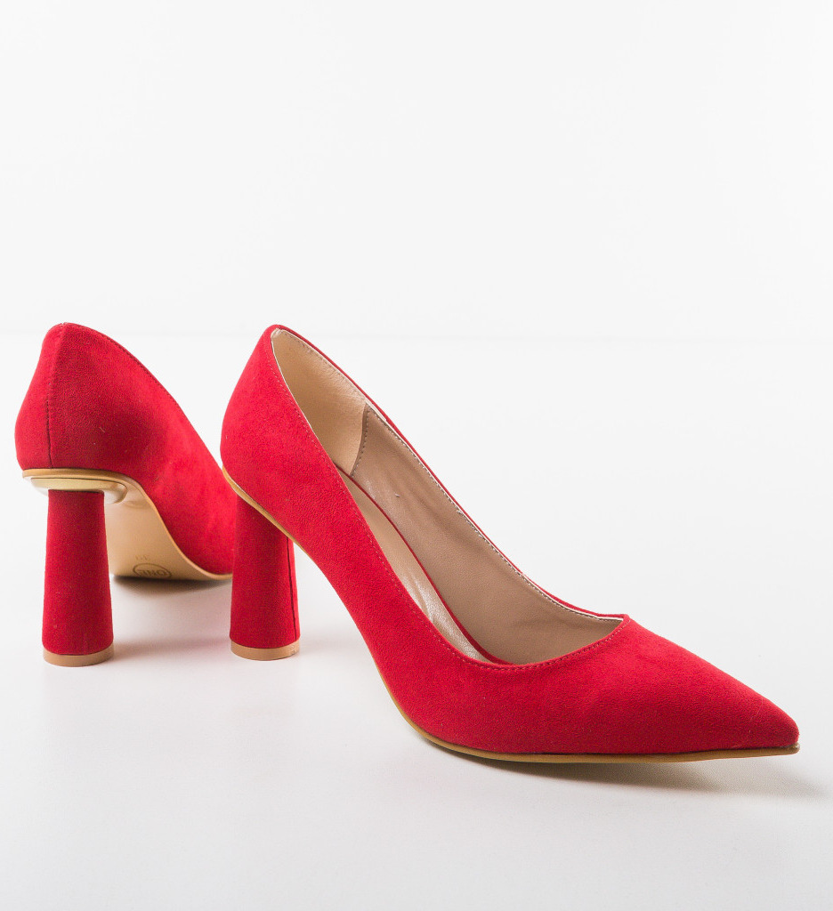 Pantofi Alogolo Rosii cu Toc - Eleganță Maximă - imagine 5
