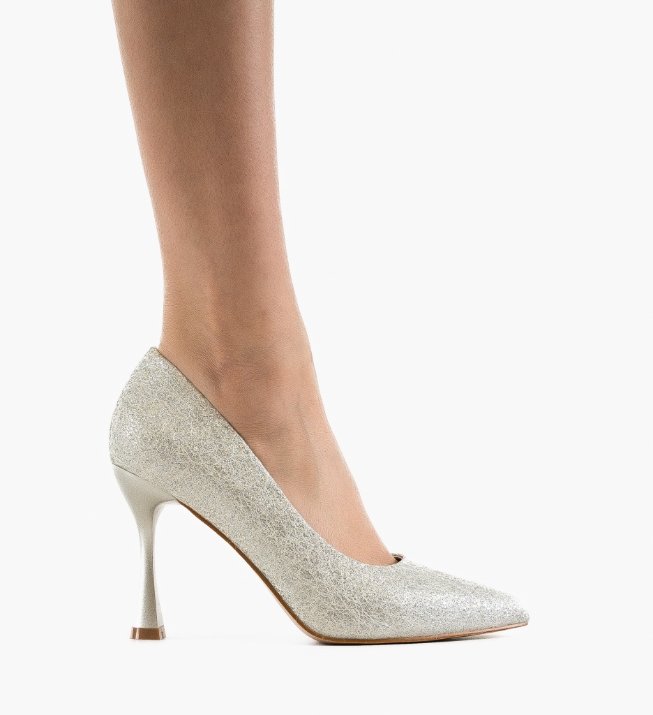 Pantofi Stiletto Argintii Bridie - Eleganță și Stil - imagine 4