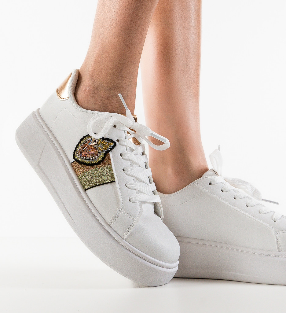 Pantofi Sport Keira Aurii - Stil și Confort - imagine 4
