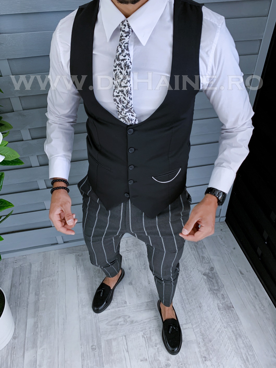 Compleu Barbati Vesta + Pantaloni Elegant