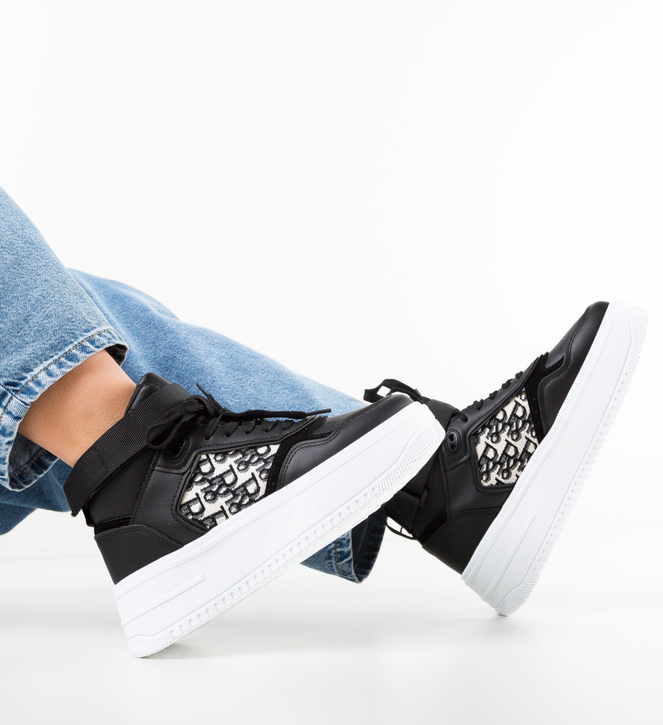 Pantofi Sport Boyer Negri | Confort Urban - imagine 2